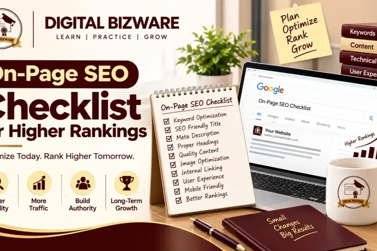 On-Page SEO Checklist for higher rankings
